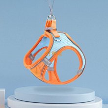 寵物胸背帶不勒脖反光透氣舒適狗背心中小型犬可調節胸背帶有牽繩 歷史價格詳細信息