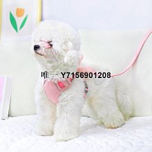 遛狗繩狗狗胸背帶貓咪牽引繩泰迪小型犬背心式遛狗繩狗鏈子貓繩寵物用品 免運 歷史價格詳細信息
