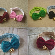 完全手作編織 狗狗 貓咪 項圈 頸飾 客製接單 配飾 *小尺寸30公分項圈+蝴蝶結/領結下標區* 多色可選 價格比較,價格查詢,歷史價格詳細信息