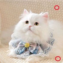 寵物可愛貓咪JK格子圍脖貓咪蕾絲狗狗口水巾中小型犬裝飾貓咪項圈 價格比較,價格查詢,歷史價格詳細信息