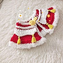 新年寵物圍冬季春節狗狗口水貓咪過年圍脖蝴蝶結圣誕節可愛紅 歷史價格詳細信息