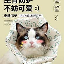 伊麗莎白圈貓咪圍脖套犬貓通用防抓貓項圈防護圈美容罩恥辱【二丁目】 歷史價格詳細信息