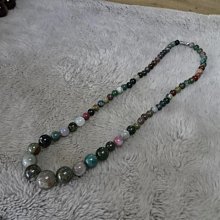 《藍晶寶石玉石特賣區》→ 〈精緻項鍊系列〉→天然鬆紋七彩水草玉髓塔鍊→W490-1 價格比較,價格查詢,歷史價格詳細信息