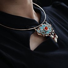 古風瓔珞項圈原創中式新娘秀禾項鏈馬面裙結婚鳳褂鳳冠漢服首飾 歷史價格詳細信息