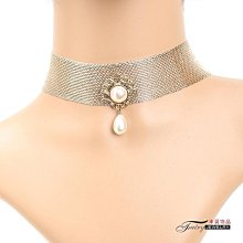 金色簡約項圈頸帶珍珠項鏈頸飾鎖骨鏈復古脖子飾品頸帶遮疤女頸鏈 價格比較,價格查詢,歷史價格詳細信息