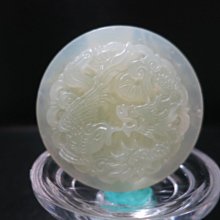***愛買藝品館****河南玉~麒麟皮帶玉扣    商品編號~101364906644 歷史價格詳細信息