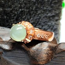 【蓁寶閣】天然緬甸翡翠 冰種晴底冰透蛋面S925銀活口戒指 歷史價格詳細信息