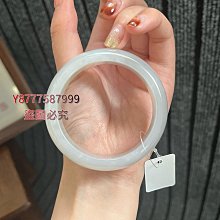 天然和田玉54.5圈口冰種晴水手鐲 54.5*13.4*8.7 送證書 料子冰潤細膩色澤 翡翠 手鐲 收藏【二手】【大唐盛世】-981 歷史價格詳細信息