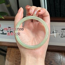 天然和田玉63.2圈口冰種晴水漸變手鐲 63.2*10.5*7.5 送證書 料子冰潤細膩 翡翠 手鐲 收藏【二手】【大唐盛世】-880 歷史價格詳細信息