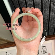 天然和田玉63.2圈口冰種晴水漸變手鐲 63.2*10.5*7.5 送證書 料子冰潤細膩 翡翠 手鐲 收藏【二手】【大唐盛世】-880 歷史價格詳細信息