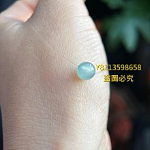 冰種起光甜晴水色翡翠珠珠  尺寸6.4目測完美無紋裂一丟丟浮棉種老起光 翡翠 飾品 收藏【二手】【微淵古董】-1637 歷史價格詳細信息