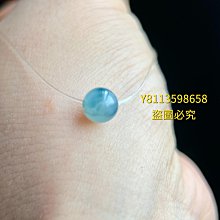 冰水藍色飄藍花翡翠小桶珠  尺寸卡5.85×4.28完美無紋裂取料子的時候下 翡翠 飾品 收藏【二手】【微淵古董】-730 歷史價格詳細信息