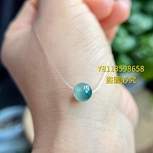 冰湖藍飄褐黃色花翡翠珠珠  尺寸卡9完美無紋裂種老水長底子冰潤底色 翡翠 飾品 收藏【二手】【微淵古董】-881 歷史價格詳細信息