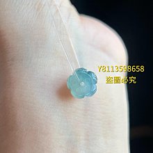 冰墨水藍翡翠蓮花珠  尺寸卡7.77×7.62×5.64完美無紋裂種老水長冰透 翡翠 飾品 收藏【二手】【微淵古董】-955 歷史價格詳細信息