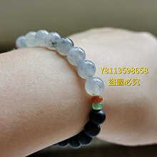 #手串天然緬甸翡翠冰烏雞算盤果綠鼓珠手串 和田玉 玉石 文玩 -5660 歷史價格詳細信息