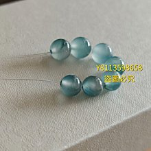 大海的淚珠 天然緬甸翡翠 卡5.6 冰藍 圓珠 珠子 冰透的底子 沒有一絲雜質 冰 翡翠 飾品 收藏【二手】【微淵古董】-1966 歷史價格詳細信息