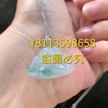 冰飄花翡翠佛公吊墜背面種老膠感十足底子細膩綠色頂珠是緬 翡翠 飾品 收藏【二手】【微淵古董】-3944 歷史價格詳細信息