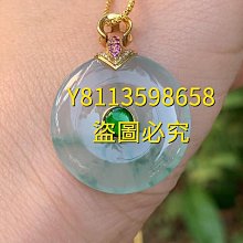 冰飄花翡翠平安扣吊墜(可代鑲嵌或配掛繩)  裸石無裂紋種老膠感十足飄花 翡翠 飾品 收藏【二手】【微淵古董】-3751 歷史價格詳細信息