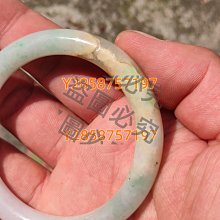 老翡翠斷鐲兩個就是總不單  內徑分別54.5和51mm條粗8.2和9.1mm  所有 翡翠 收藏 古玩【二手】【祈福閣】-977 歷史價格詳細信息