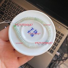 天然緬甸翡翠算盤珠手鏈 白冰高冰算盤珠手鏈 卡4.4，完美度高，個別有冰絲紋，不明顯 濾鏡 舊藏 古玩 翡翠 二手【財神到】-1966 歷史價格詳細信息