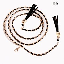 下殺 (null)編織腰帶腰鏈女細裝飾連衣裙簡約百搭大碼加長金屬毛衣腰帶配裙子 歷史價格詳細信息