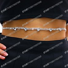 愛尚購11/23歐美愛心金屬腰鍊 心形吊墜水鉆腰鍊身體鍊套裝Waist chain 歷史價格詳細信息