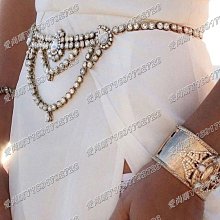 愛尚購11/23飾品 滿鉆個性圖騰腰鍊百搭性感惡魔之眼水鉆身體鍊chain 歷史價格詳細信息