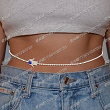 愛尚購11/23飾品 滿鉆個性圖騰腰鍊百搭性感惡魔之眼水鉆身體鍊chain 歷史價格詳細信息