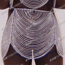 愛尚購11/23夜店滿鉆性感雙層腰鍊 歐美沙灘時尚水鉆身體鍊女chain 歷史價格詳細信息