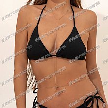 愛尚購04/07歐美性感金屬鍊條比基尼身體鍊胸鍊 簡約一體式仿水晶項鍊女腰鍊 歷史價格詳細信息