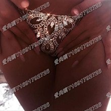 愛尚購08/01歐美大牌新款個性鑲鉆花朵內褲女奢華性感夜店身體鍊水鉆精致內褲 歷史價格詳細信息