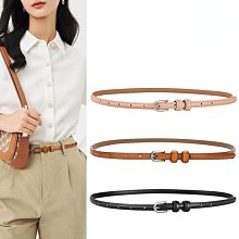 皮帶女款真皮裝飾腰帶女士2022新款西裝牛仔褲帶百搭連衣裙子配飾大衣腰帶-促銷 歷史價格詳細信息