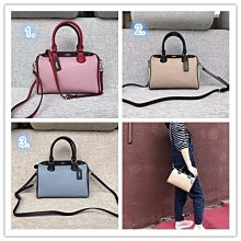 留學生like購 COACH 57495 時尚波士頓拼色 女士手提包 單肩斜跨 PVC配皮 附購買憑證 歷史價格詳細信息