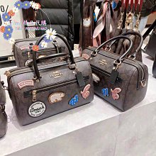 Aimi美國代購 Coach CN034 蔻馳新款Disney米奇刺繡緹花帆布女士相機包 小方包 斜背包 附購證 商品吊牌標籤 歷史價格詳細信息