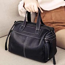 頭層牛皮波士頓枕頭包2024新款百搭真皮女包包單肩斜挎軟皮手提包【zero潮流屋】 歷史價格詳細信息