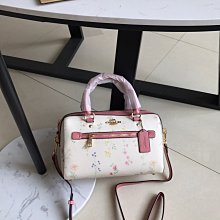 北美精品代購 Coach CA115 熱賣新款提花織布復古女士波士頓包 迷你枕頭包 斜背包 單肩斜挎手提女包 歷史價格詳細信息