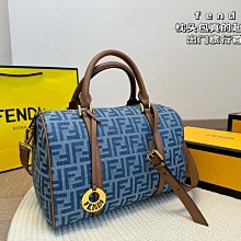 『瑤瑤代購』FENDI手提包 最新款 頂級貨 原單大牌 時尚百搭丹寧牛仔老花老花腋下包單肩斜挎包42HJ920 歷史價格詳細信息