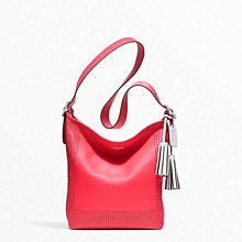 全新COACH LEGACY 穿孔皮革Md CANDACE 包-稀有西瓜 歷史價格詳細信息