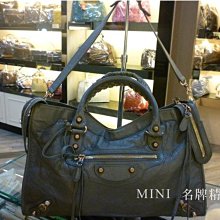 巴黎世家 Balenciaga 281770 Giant City 中型 玫瑰金釦機車包  灰藍 現貨 歷史價格詳細信息