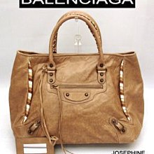 喬瑟芬【BALENCIAGA】賠售清倉起標95~銀釦核果仁PRALINE*2577GIANT DAY*173081側肩包 歷史價格詳細信息