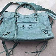 二手-Balenciaga nano金扣深灰色經典款機車包-專櫃真品 歷史價格詳細信息