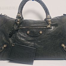 【哈極品】二手品《 Balenciaga 巴黎世家 黑色全皮LOGO洞洞 手拿包 》 歷史價格詳細信息