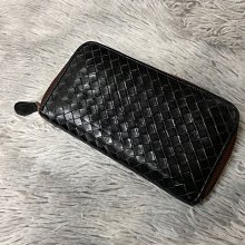 瑞奇二手精品 bottega veneta 編織長夾 黑色 美品 歷史價格詳細信息