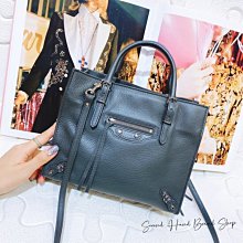 二手旗艦 巴黎世家 BALENCIAGA Part Time 鐵灰色 大鉚釘 銀釦 機車包 單肩包 (中友店)12504 歷史價格詳細信息