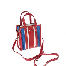 【最後出清價5折!】BALENCIAGA  Bazar XXS 紅白藍配色 條紋 購物包 托特包 肩背包 價格比較,價格查詢,歷史價格詳細信息