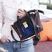 3.1 phillip lim 黑色牛皮ㄇ型全開多功能大夾 AR130824 BLACK 歷史價格詳細信息