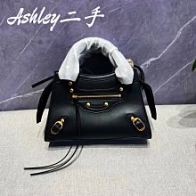 二手BALENCIAGA 巴黎世家- Navy Cabas XS 自然色/黑色帆布迷你手提肩背包 歷史價格詳細信息