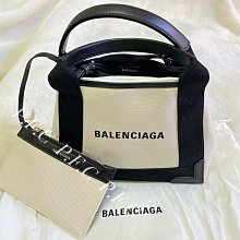 BALENCIAGA NAVY CABAS帆布二用包/子母包(黑色) XS 390346 2HH3N 1000 歷史價格詳細信息