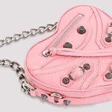 Balenciaga 粉橘色 巴黎世家 Giant Mini City大銀釦 Nubuck牛皮機車包 斜背  二手九成新 歷史價格詳細信息
