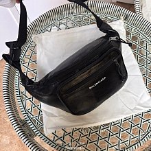 小甄二手Balenciaga 巴黎世家 腰包 兩用包 小牛皮 黑色 專櫃正品 價格比較,價格查詢,歷史價格詳細信息